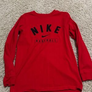 Nike Baseball Long Sleeve TShirt- Boys Small